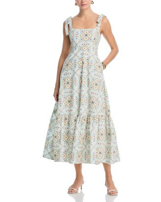 AQUA Tile Midi Dress - Exclusive | Bloomingdale's AQUA | Bloomingdale's (AU)