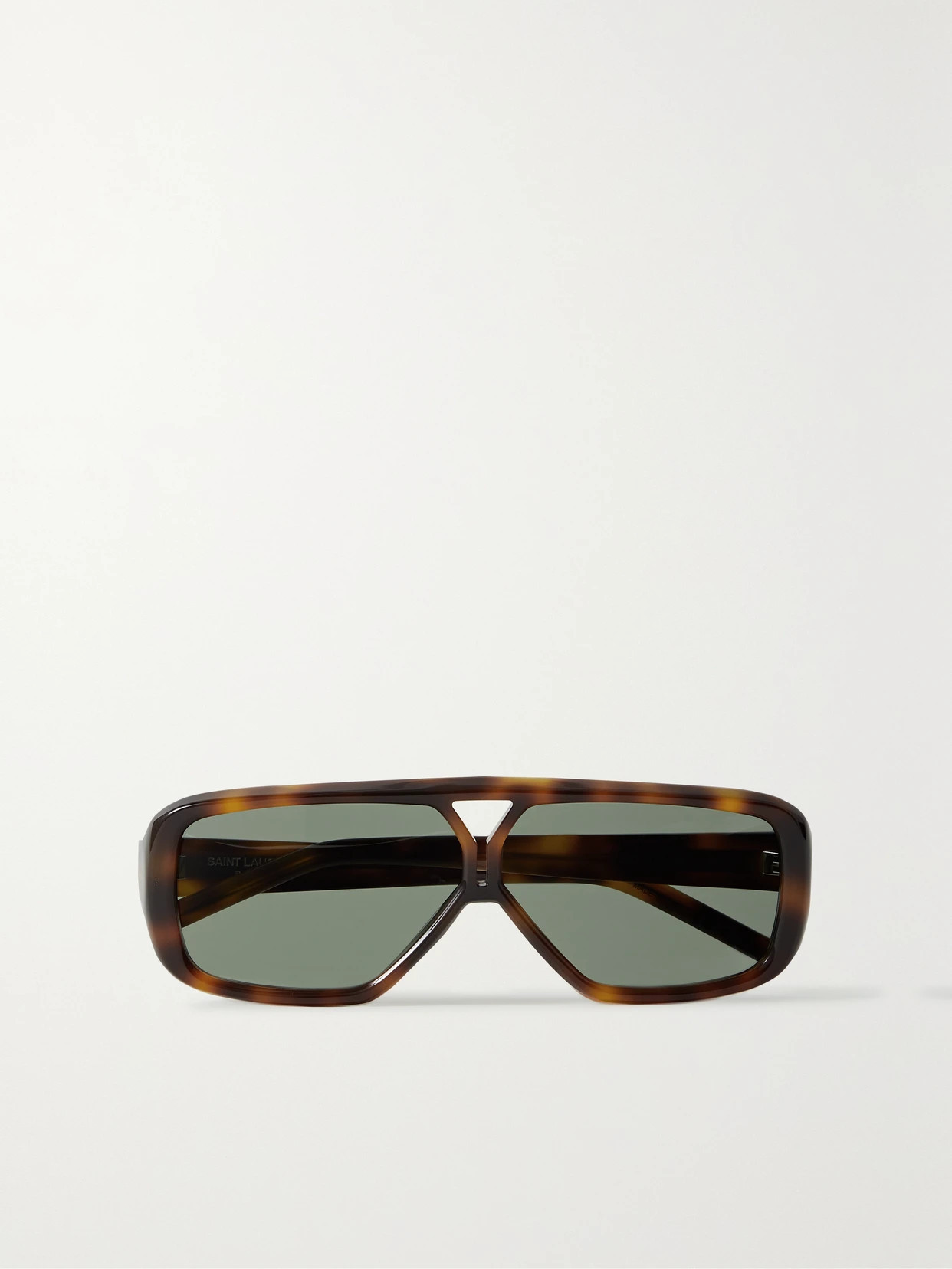 SAINT LAURENT EYEWEAR - Ysl Aviator-style Tortoiseshell Acetate Sunglasses - One size | NET-A-PORTER (US)
