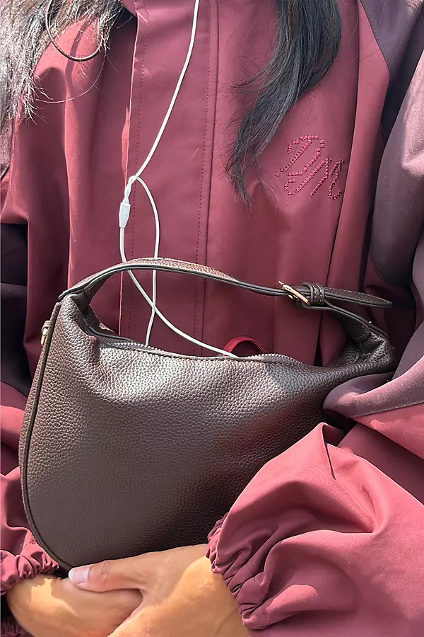 Faux Leather Buckle Shoulder Bag | Anthropologie (US)