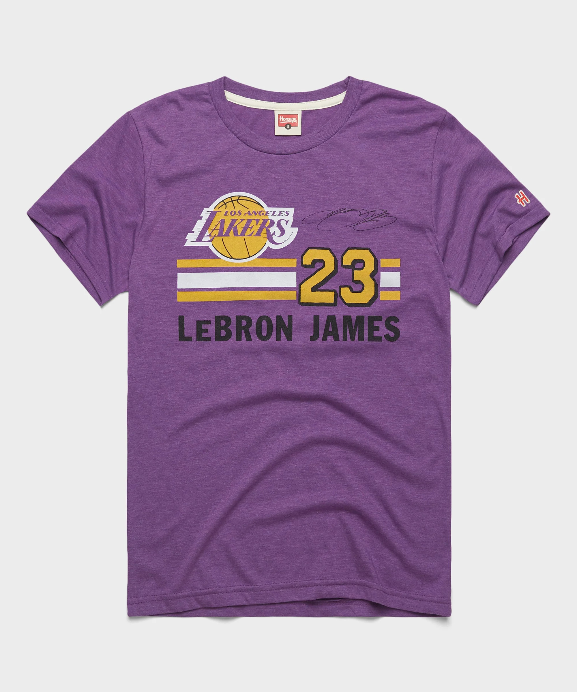 Lakers LeBron James Signature Jersey | Men's NBA T-Shirt | Homage