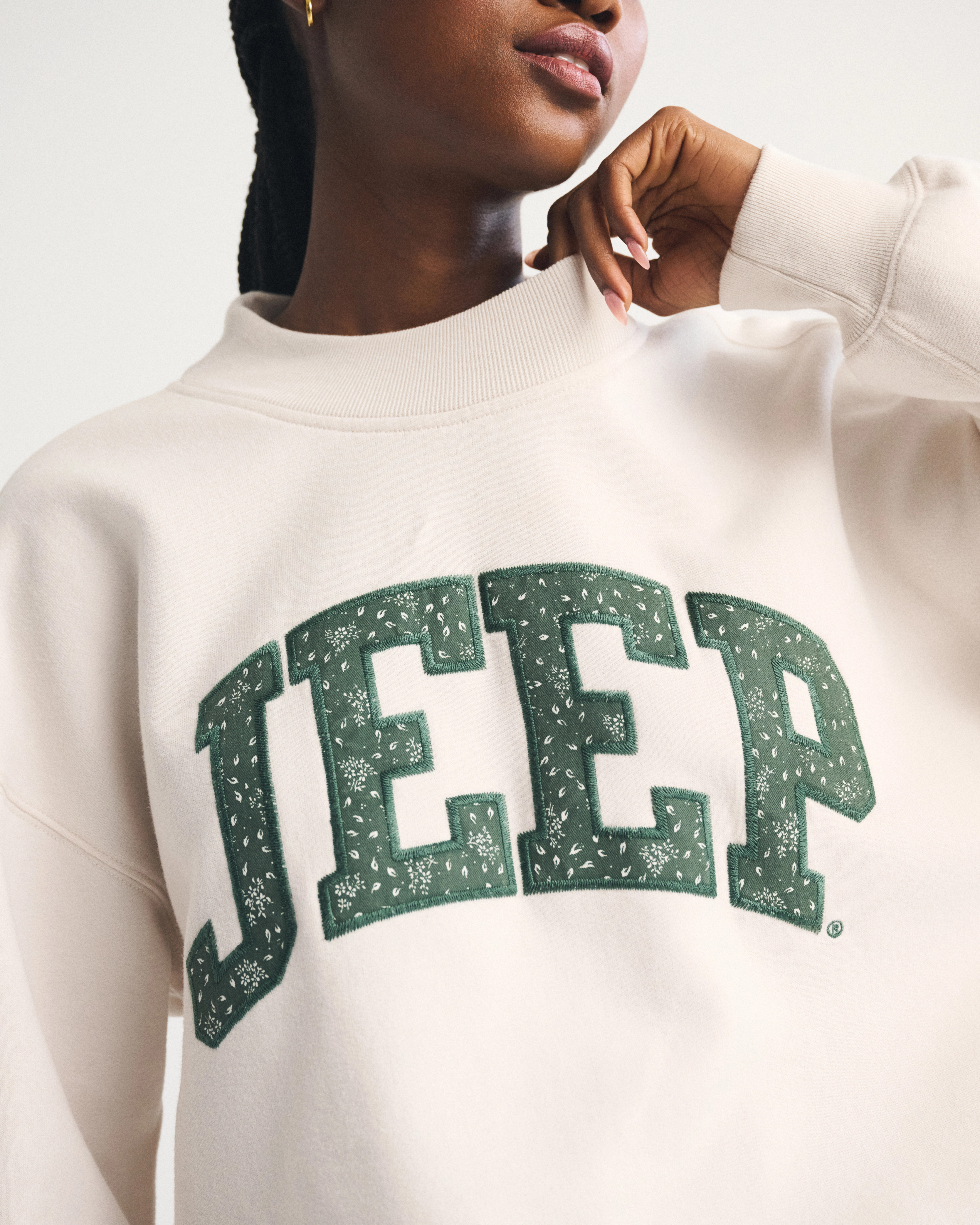 Jeep Graphic Oversized Sunday Crew | Abercrombie & Fitch (US)