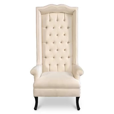 Sweetheart 29.5" Wide Tufted Velvet Wingback Chair | Perigold