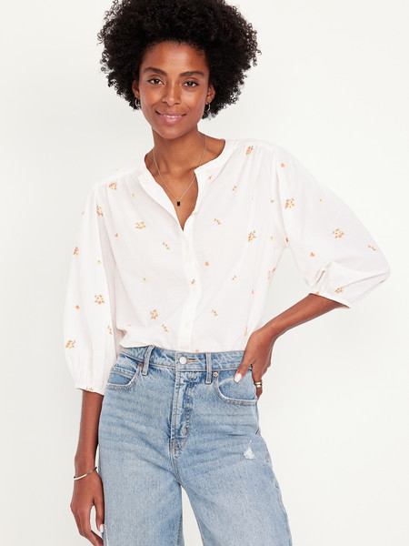 Button-Down Floral Shirt | Old Navy (US)