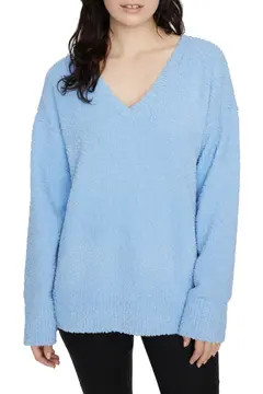 V-Neck Teddy Sweater | Nordstrom