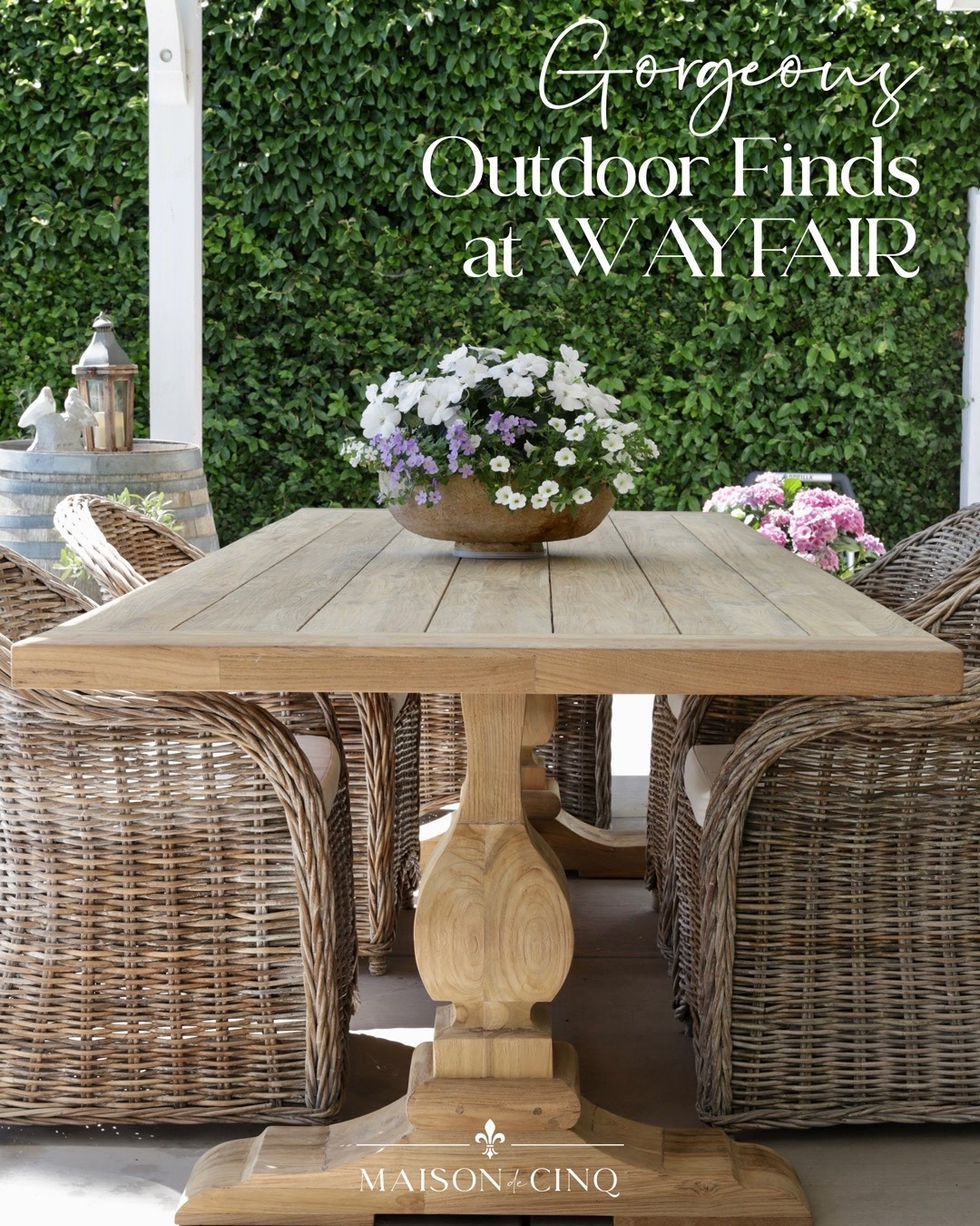 Back in stock! My outdoor teak dining table is such a good price for the size and quality!

Outdoor decor, patio furniture, outdoor dining table, outdoor furniture, spring decor 

#LTKHome