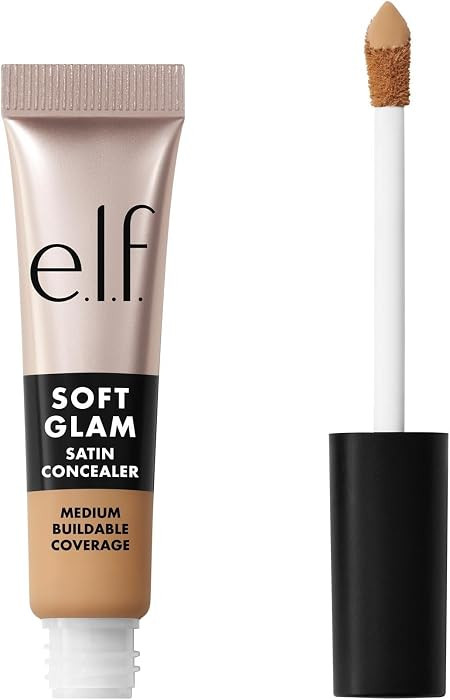 e.l.f. Soft Glam Satin Concealer, Medium Coverage, 22 Light Warm | Amazon (US)