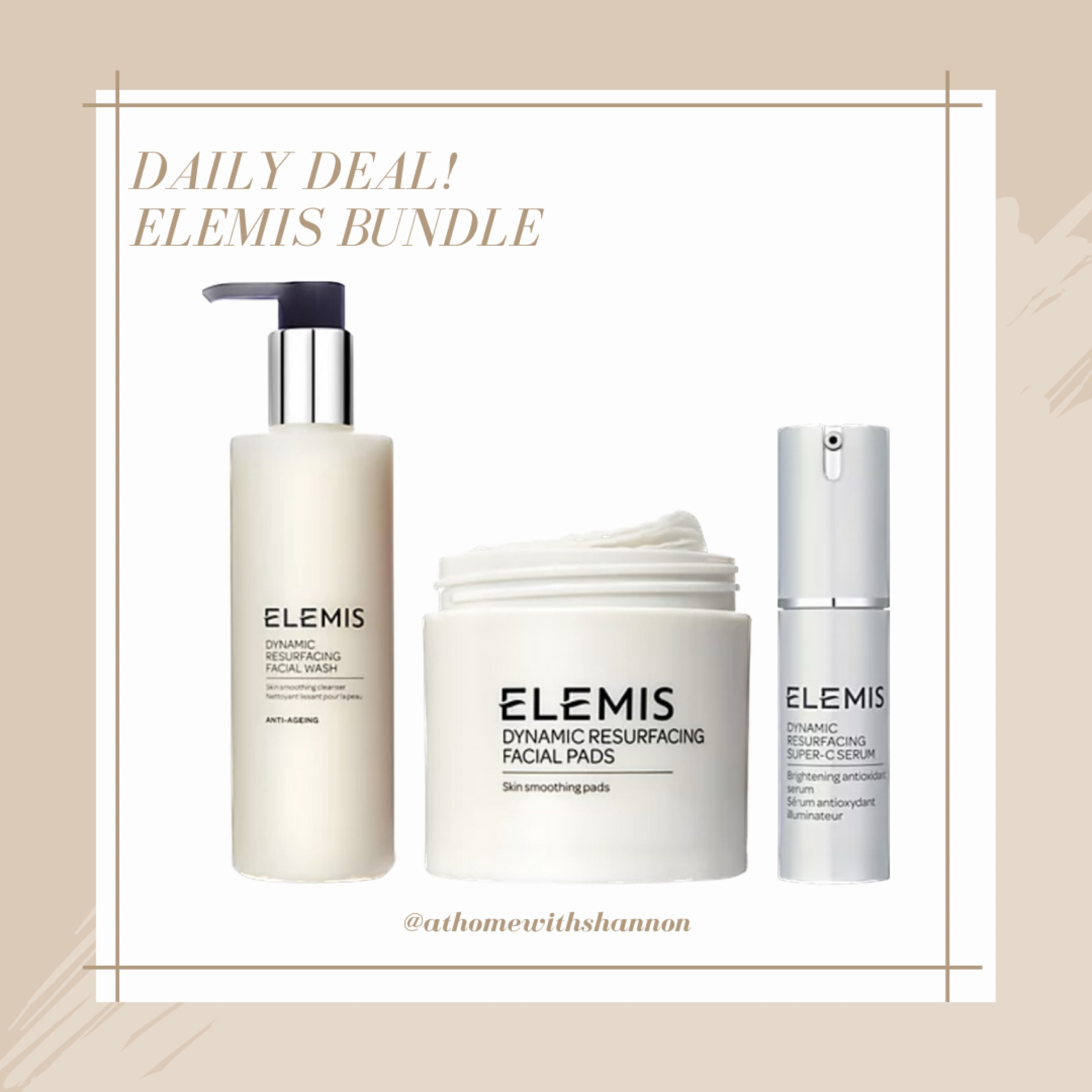 best deal on one of my favorite skin care brands! Can’t wait to try these out as I love their other products! Can’t go wrong with this deal! #dailydeal #elemis #skincare 

#LTKsalealert #LTKGiftGuide #LTKbeauty