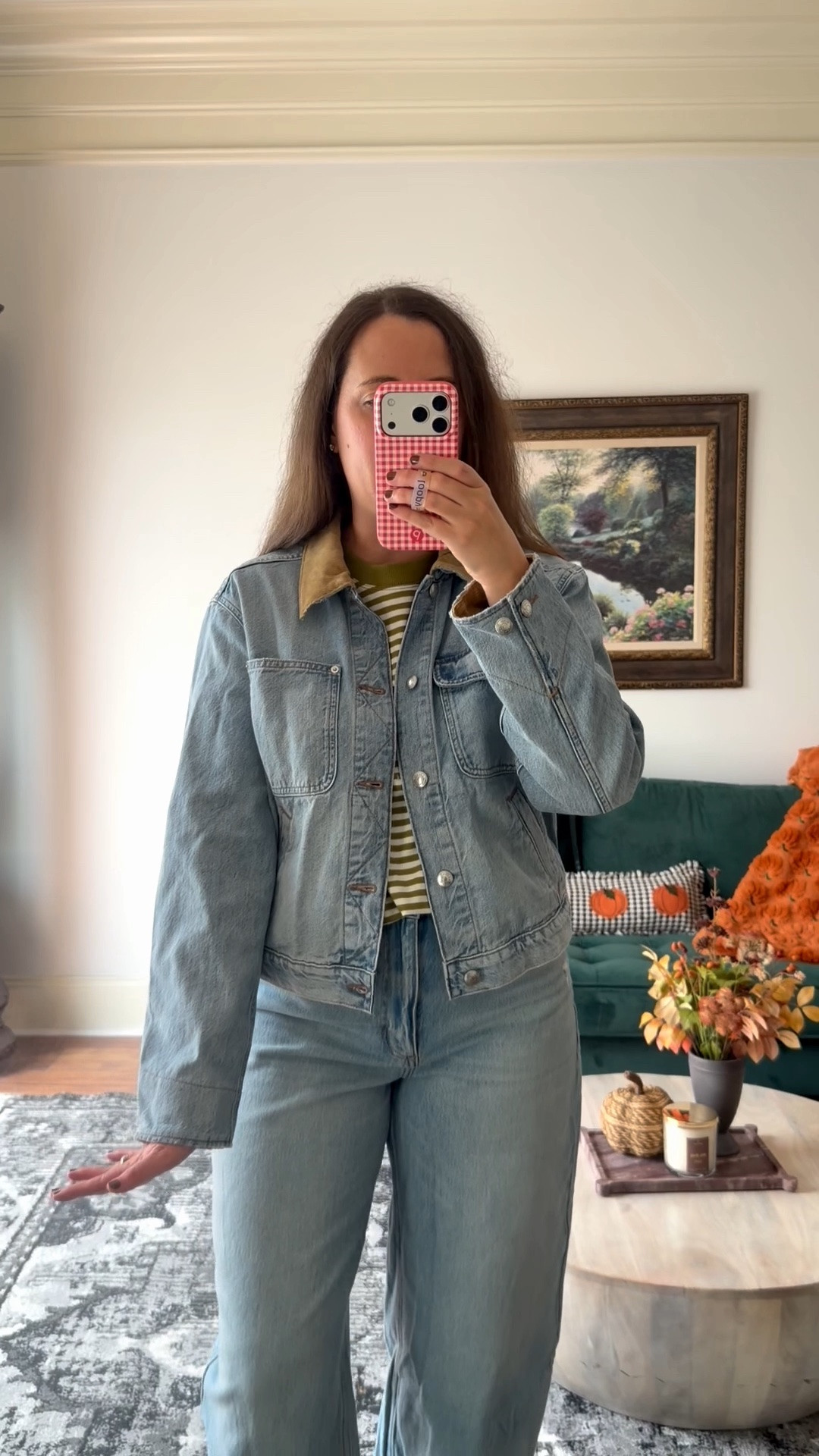 The style of this denim jacket is perfection! 😍 I’m wearing my true size medium (6-8)! I love the corduroy trim!

Madewell sale, fall outfits, fall trends

#LTKootd #LTKSeasonal #LTKSaleAlert