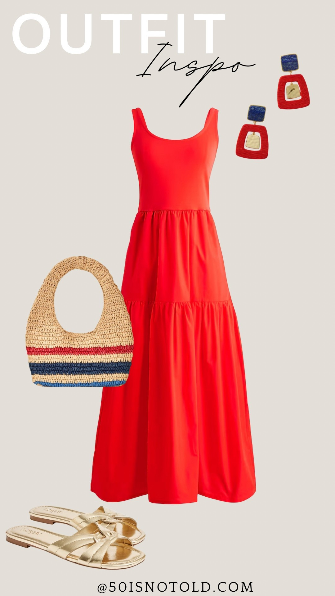 I am loving this red, white and blue! This outfit is great for Summer or the 4th of July. You could easily style this dress with more neutrals or a pop of color with pink or orange. 

#LTKWedding #LTKSummerEdit #LTKStyleTip