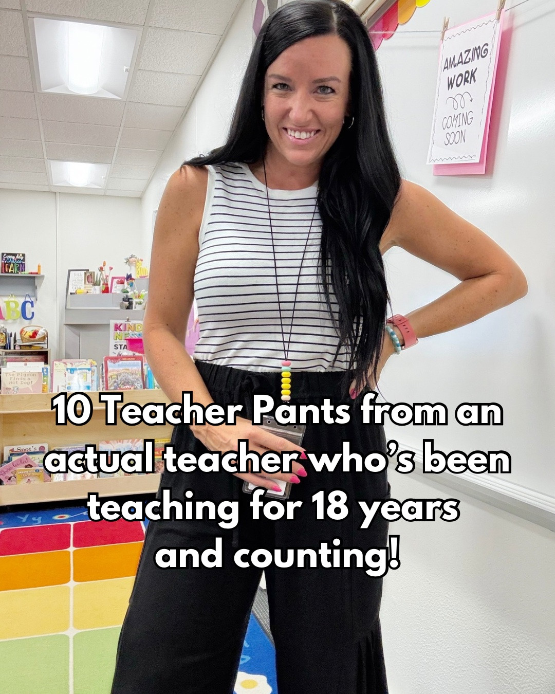 10 teacher pants from an actual primary teacher who is going back to the classroom for year 19 in a week and a half! ❤️

Size info is on each image, but let me know if you have any questions!

Many are on deal on Amazon and I have a few favorites from Old Navy, Target, and Walmart too!! Outfits include: floral wide leg pants, a few cute styles of linen-blend wide leg and straight leg pants, barrel linen-blend pants, my favorite teacher jeans from Nordstrom and some cute short sleeve sweater tops to wear to work!



#teachersofinstagram #teachertribe teacher life elementary teachers, teacher fashion, teacher outfit ideas, kindergarten teacher, real life outfits, teacher ootd Target circle, Walmart style #amazonfashion #teacheroutfits @amazonfashion

#LTKootd #LTKOver40 #LTKWorkwear