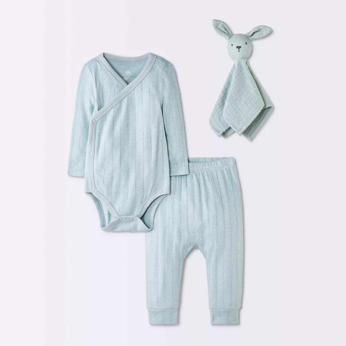 Baby Boys' 3pc Bodysuit With Pants and Lovey Gift Set - Cloud Island™ Blue 24M | Target
