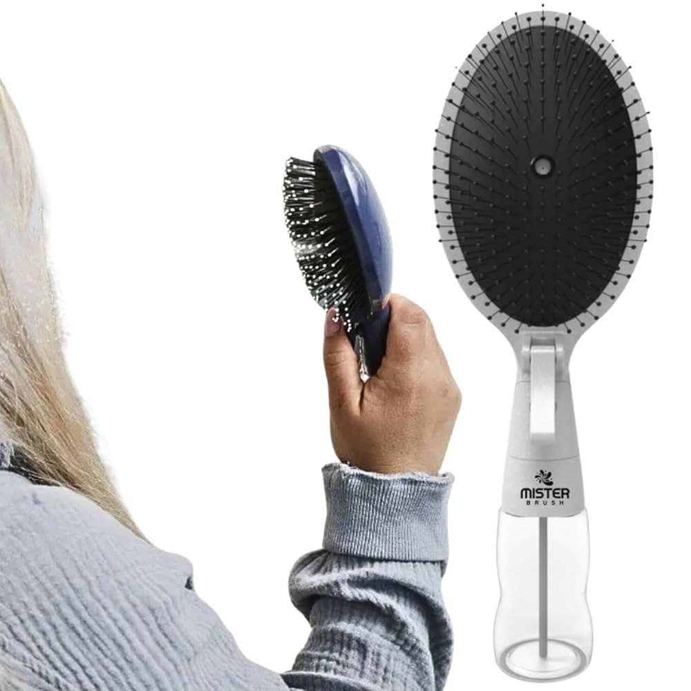 2-in-1 Hairbrush Mister – Innovative Hair Mist & Brushing Tool for Wet & Dry Hair Styling – N... | Amazon (US)
