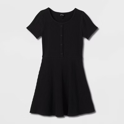 Girls' Henley Knit Dress - art class™ | Target