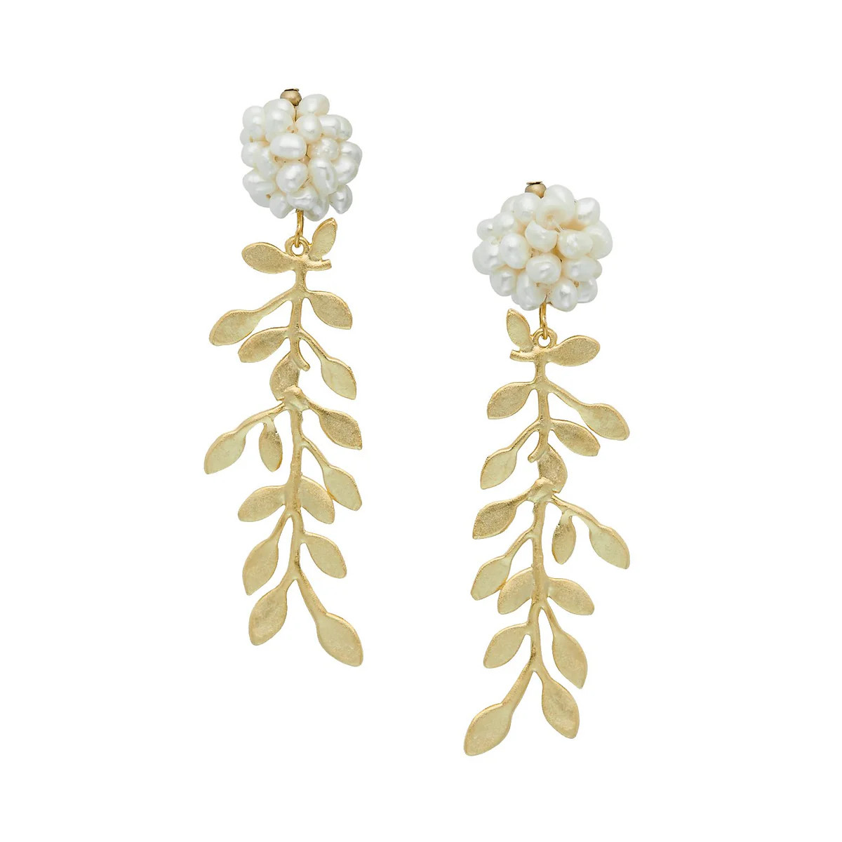 Pearl Cluster Vine Earrings | Susan Shaw