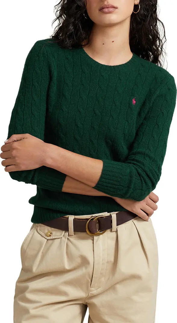 Julianna Wool & Cashmere Cable Stitch Sweater | Nordstrom