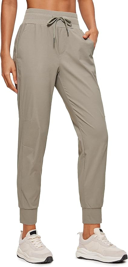 CRZ YOGA Athletic High Waisted Joggers for Women 27.5" - Lightweight Workout Travel Casual Outdoo... | Amazon (US)