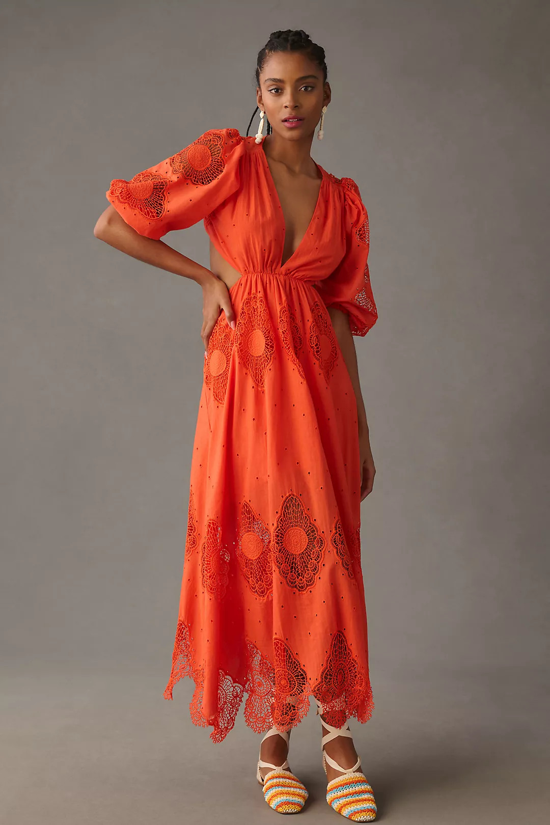 Delfi Collective V-Neck Cutout Dress | Anthropologie (US)