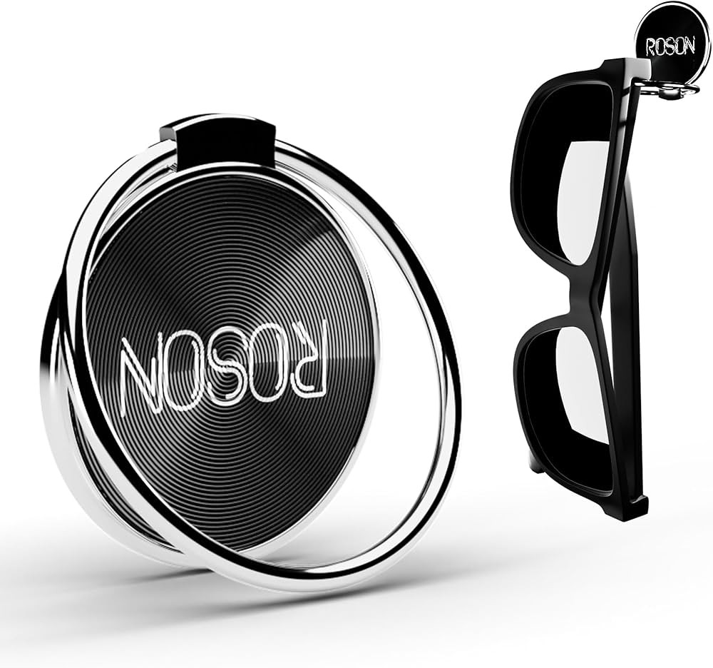 ROSON Sunglass Holder for Car Dash Sunglasses Clip Premium Metal-Alloy Glasses Eyeglass Holder Tr... | Amazon (US)
