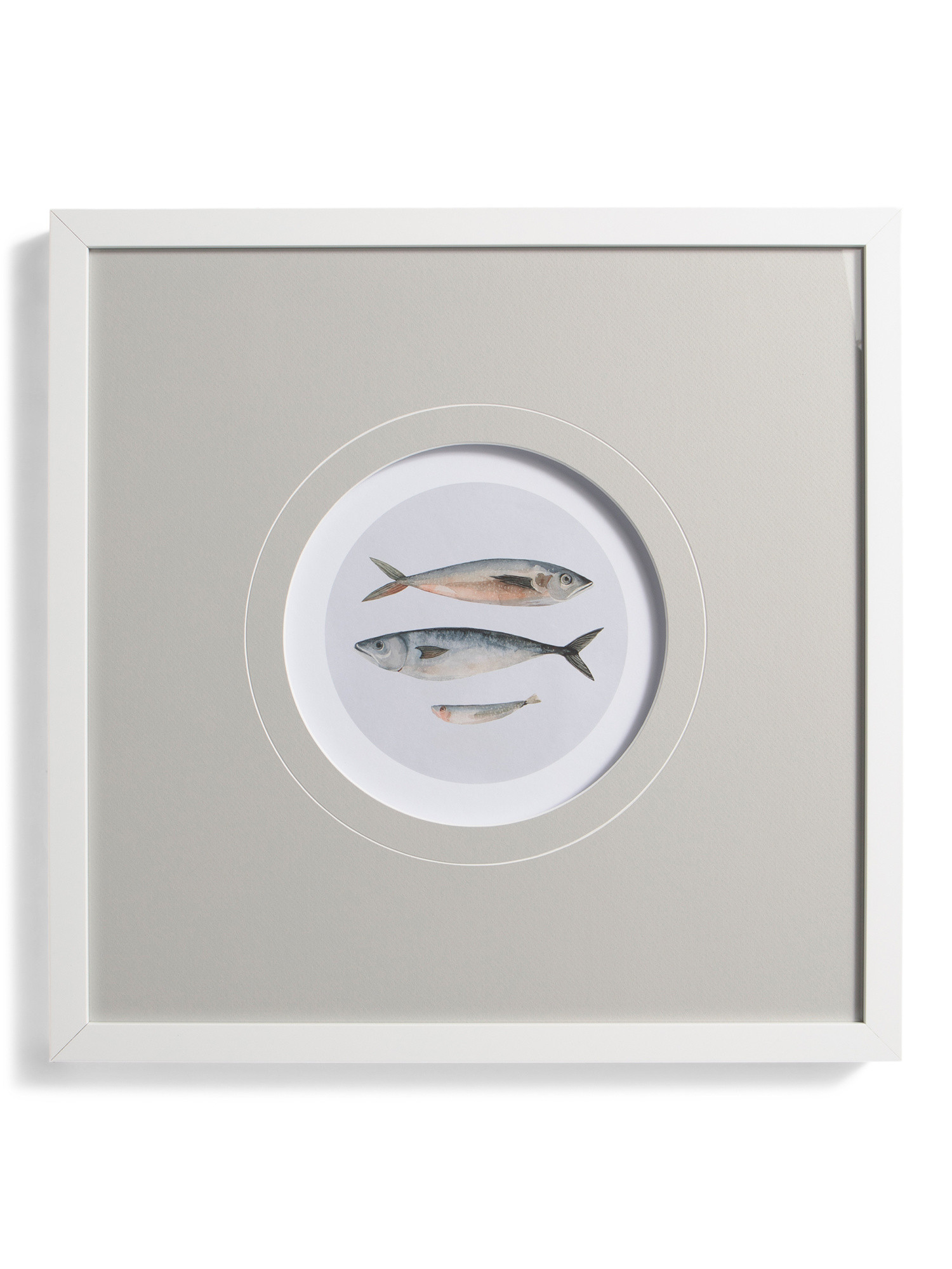 21x21 Three Fish Hand Embellished Wall Art | TJ Maxx