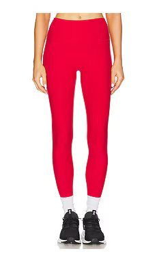 alo 7/8 Alosoft High-waist Highlight Legging in Bold Red from Revolve.com | Revolve Clothing (Global)