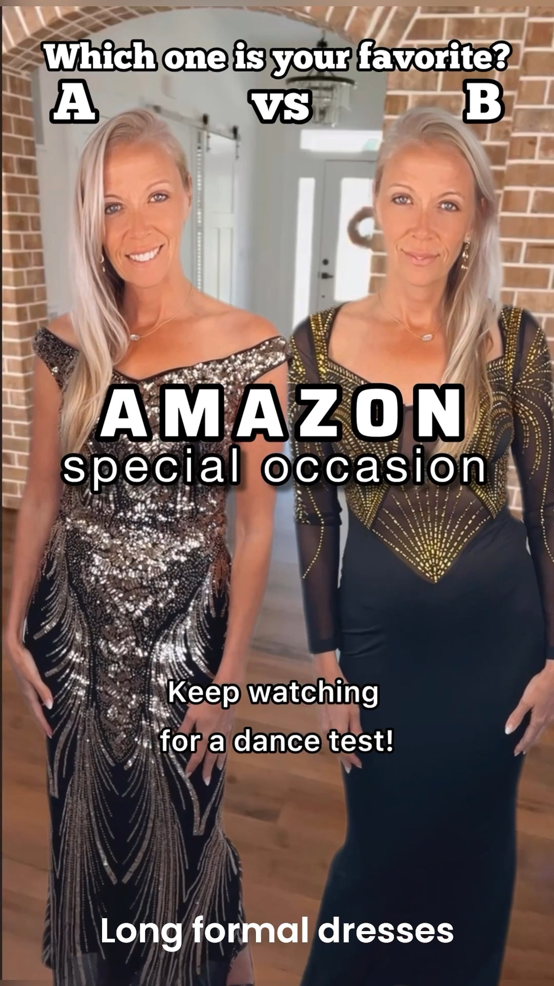 Which Amazon dress ACTUALLY moves? 💃🪩

A. Amazon wedding guest dress with a flattering fit and flowy movement—perfect for dancing, formal events, and special occasions.

B. Amazon cocktail party dress with a modern silhouette that’s comfortable, elegant, and easy to dance in for night events.

#amazonfashion #amazonfinds #womensfashion #eveningdress #specialoccasiondress #reelsstyle #styleinspo

#LTKNYFW #LTKWedding #LTKOver40