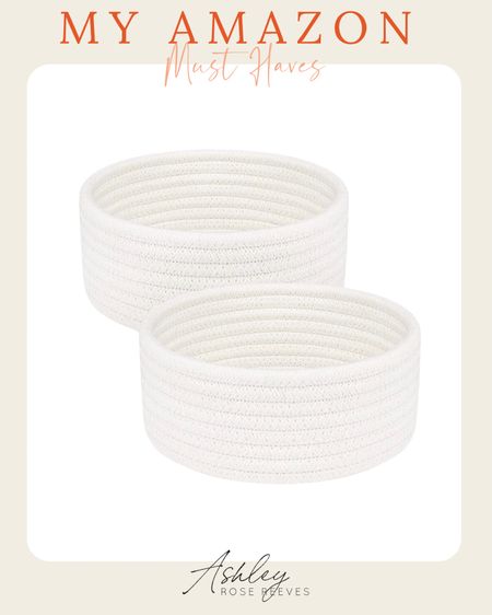 My Amazon Must Haves
Great for using as Easter Baskets
2 Pack Small Baskets, Cotton Rope

#LTKunder50 #LTKhome #LTKfamily