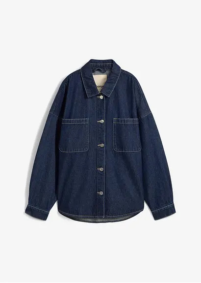 Oversized Jeans-Overshirt aus Bio-Baumwolle | Bonprix DE