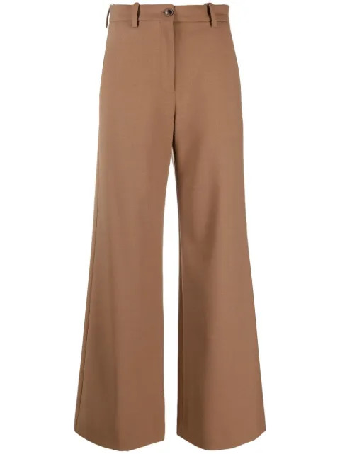 Maje high-waisted wide-leg Trousers  - Farfetch | Farfetch Global
