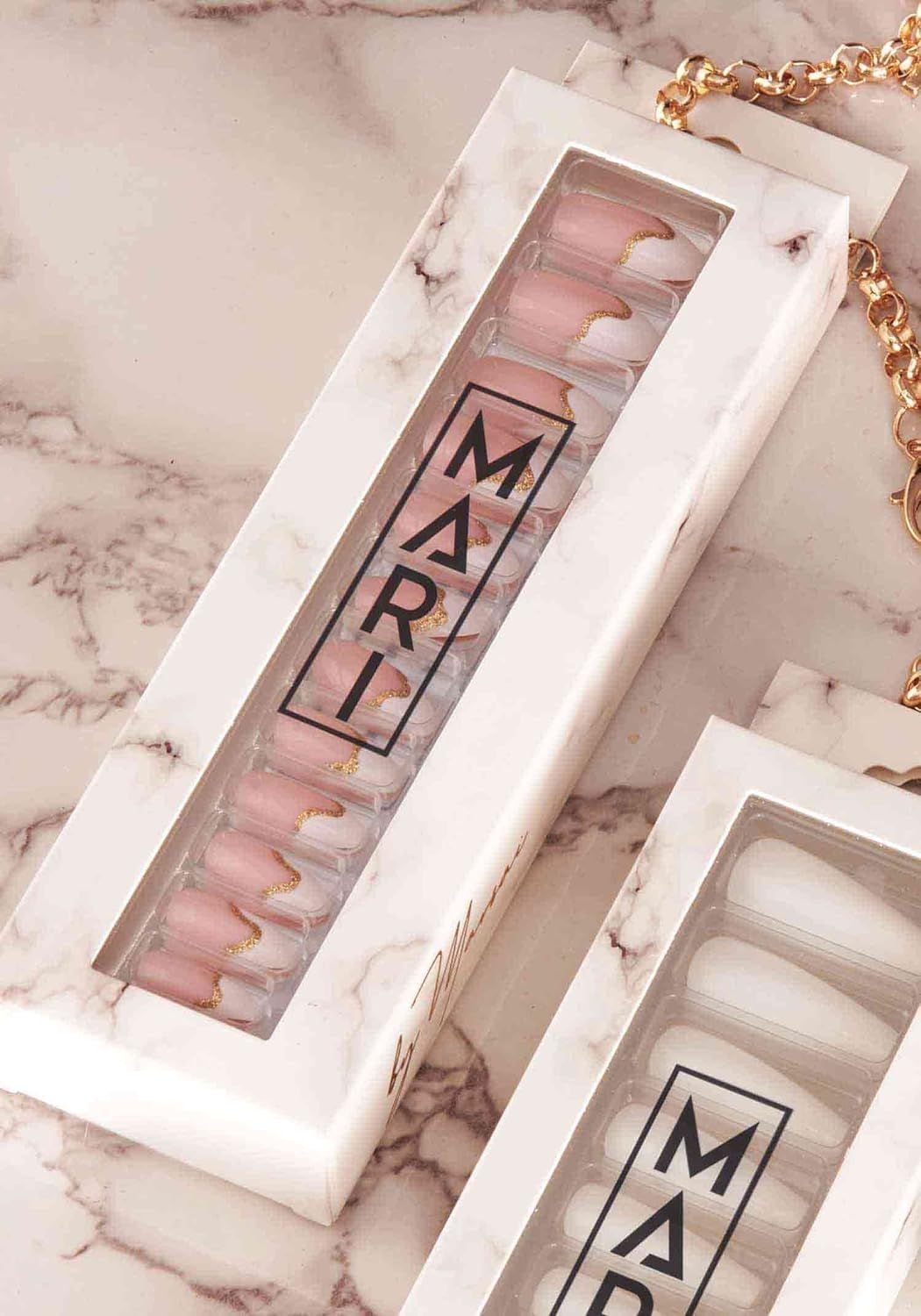 Mari By Marsai, Reusable 24pcs Press On Luxury Manicure, Salon-Quality Long Lasting Fake False Na... | Amazon (US)