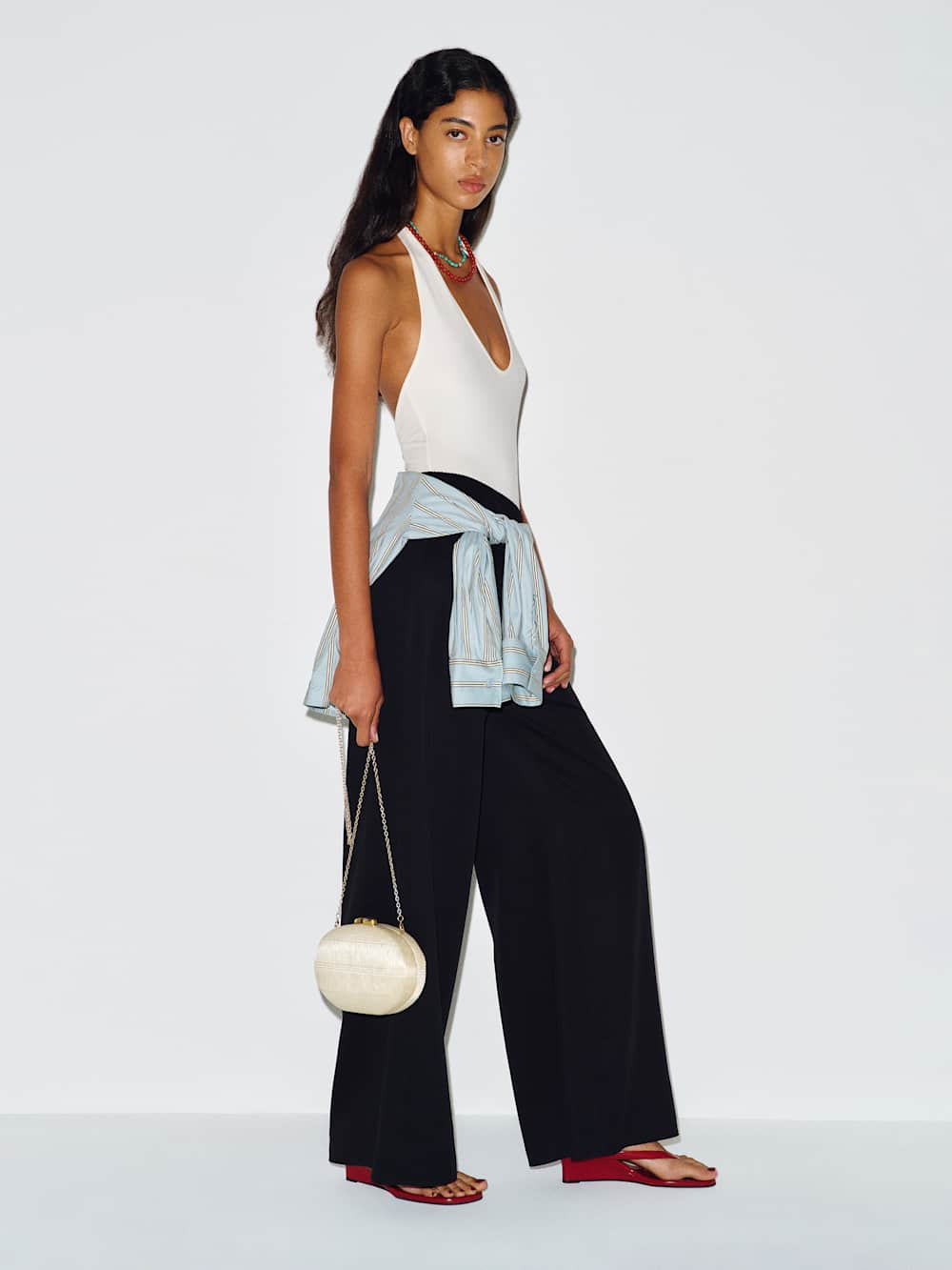 Amelia Thong Wedge Sandal | Reformation (Global)