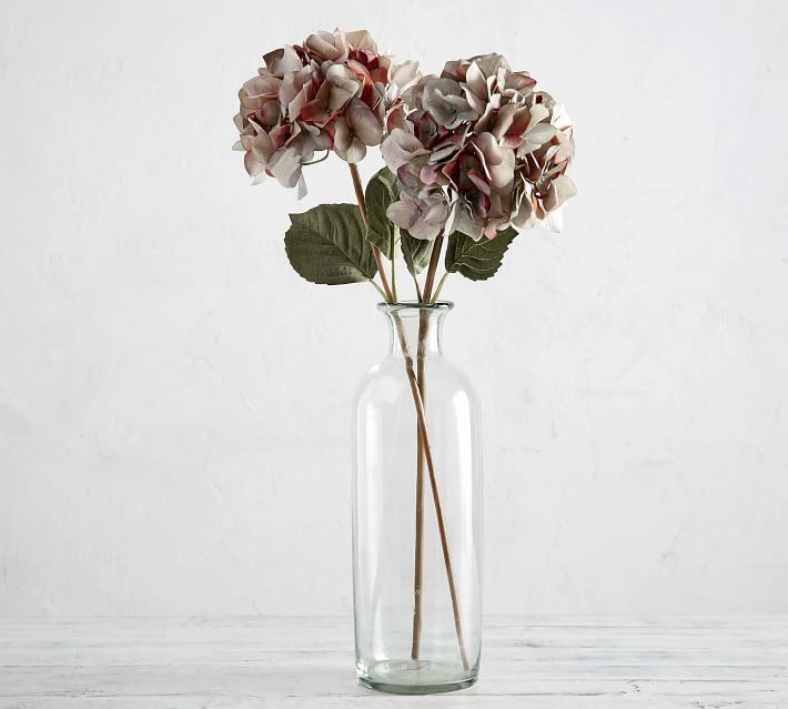 Faux Autumn Hydrangea Stem - Grey/Purple | Pottery Barn (US)