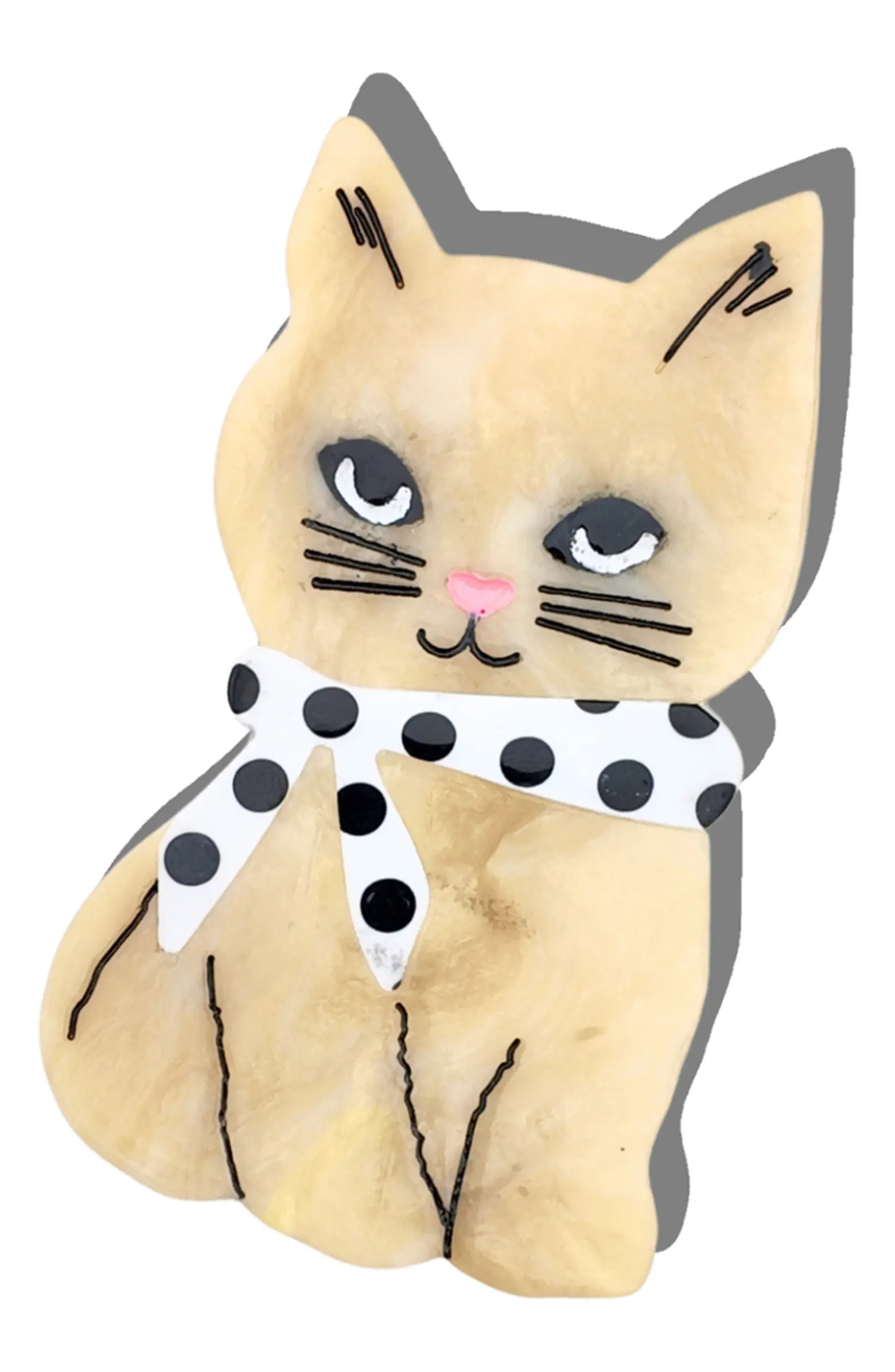 Hand Painted Scarf Kitten Claw Clip | Nordstrom