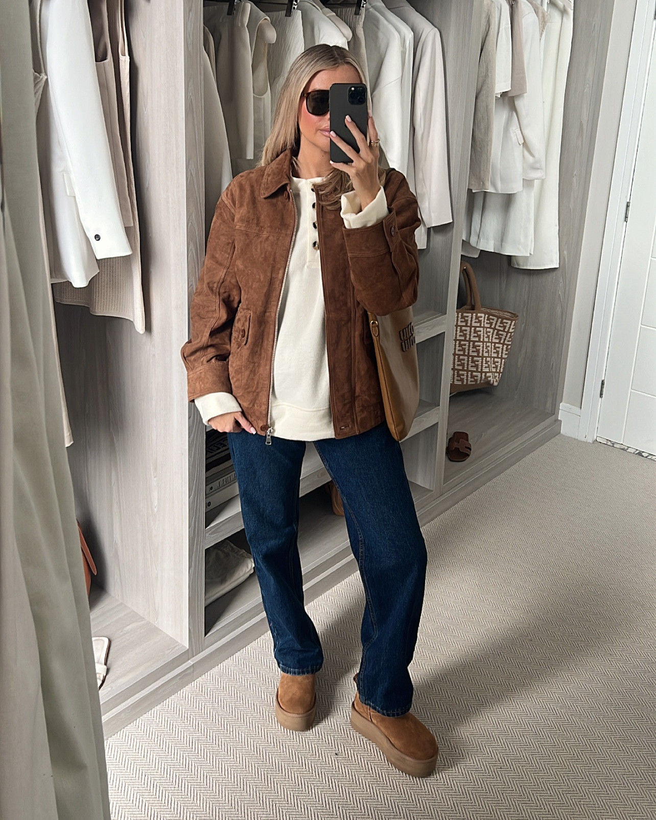 Love this suede jacket! Goes so well with the chestnut Ugg’s 🤍

#LTKuk #LTKautumn #LTKeurope