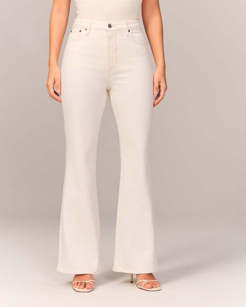 Curve Love High Rise Vintage Flare Jean | Abercrombie & Fitch (US)
