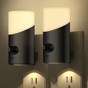 Lyridz LED Night Lights Plug into Wall with Motion Sensor, 1-150LM Dimmable Plug-in Nightlight In... | Amazon (US)