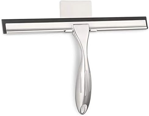 HIWARE Stainless Steel Shower Squeegee for Shower Doors, Bathroom, Window and Car Glass, Ergonomi... | Amazon (US)