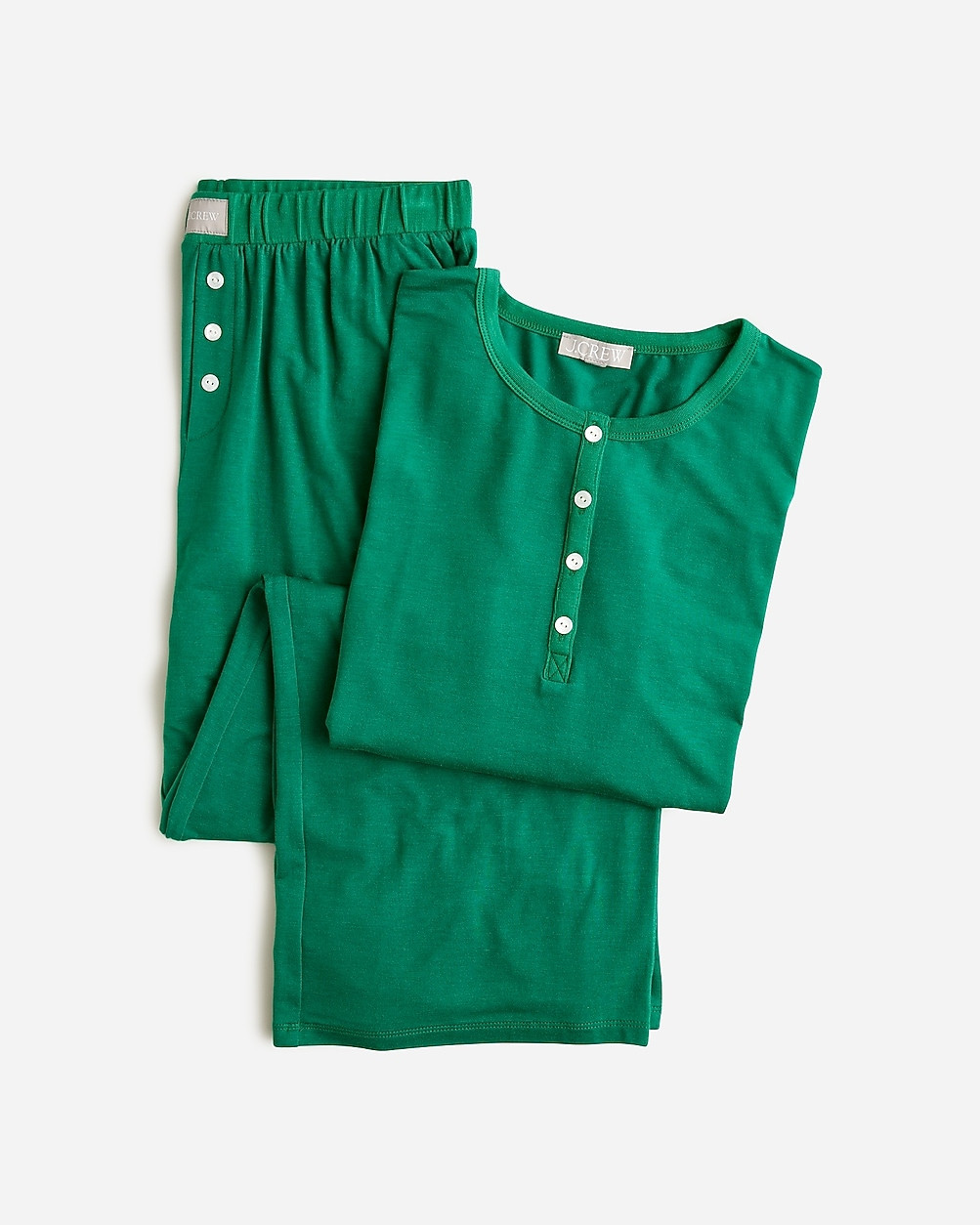 Dreamiest long-sleeve henley pajama set | J. Crew US