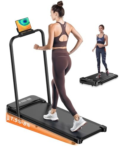 Zisgner Walking Pad, Under Desk Treadmill, Walking Pad with Incline, 2 in 1 Treadmills for Home/Office, Compact Portable Foldable Treadmill, Installation-Free Low Noise, Safety Lock and LED Display | Amazon (US)