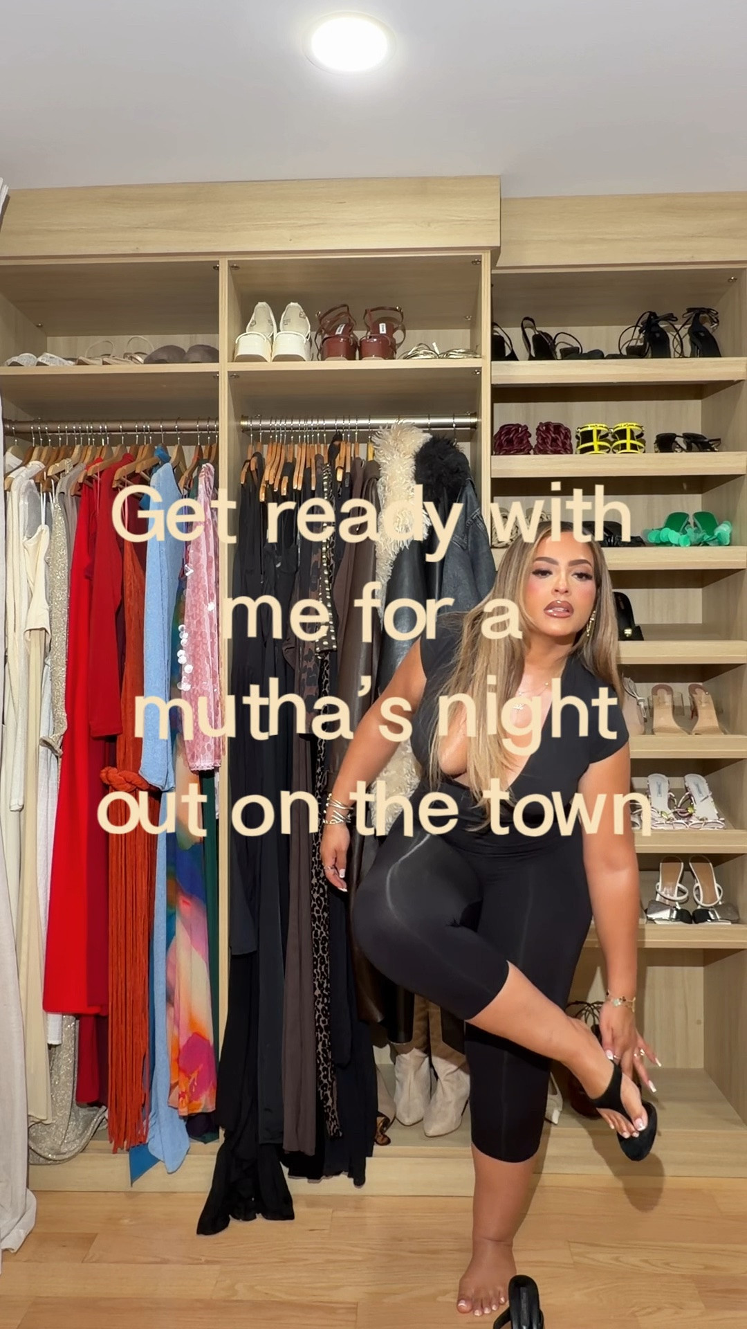 Moms night out look! The bodysuit I have on is out of stock in black but in stock in the color I linked. I’m wearing a size large.

#LTKootd #LTKgrwm #LTKmomlife
