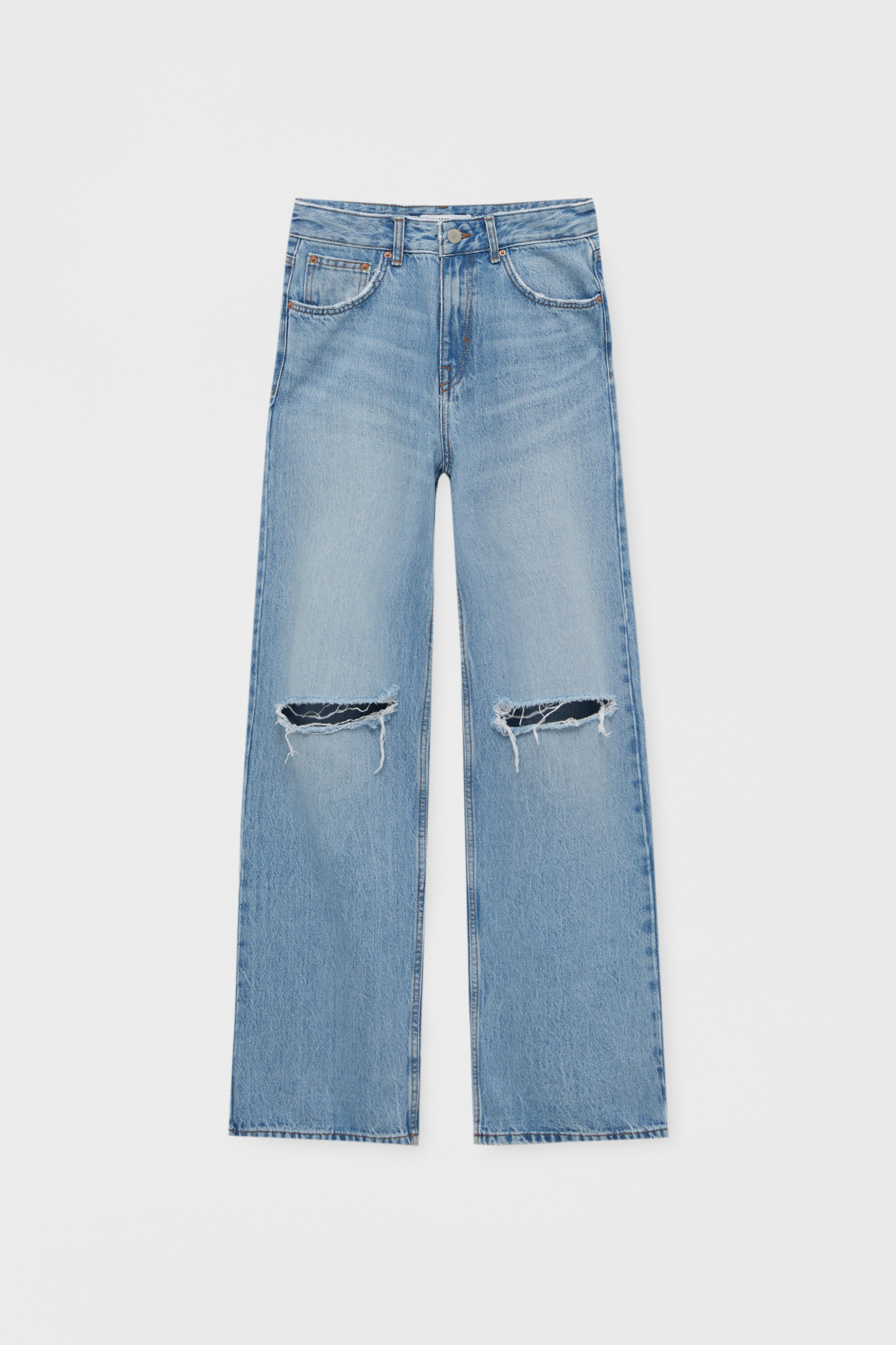 Mid-rise loose fit jeans | PULL and BEAR UK