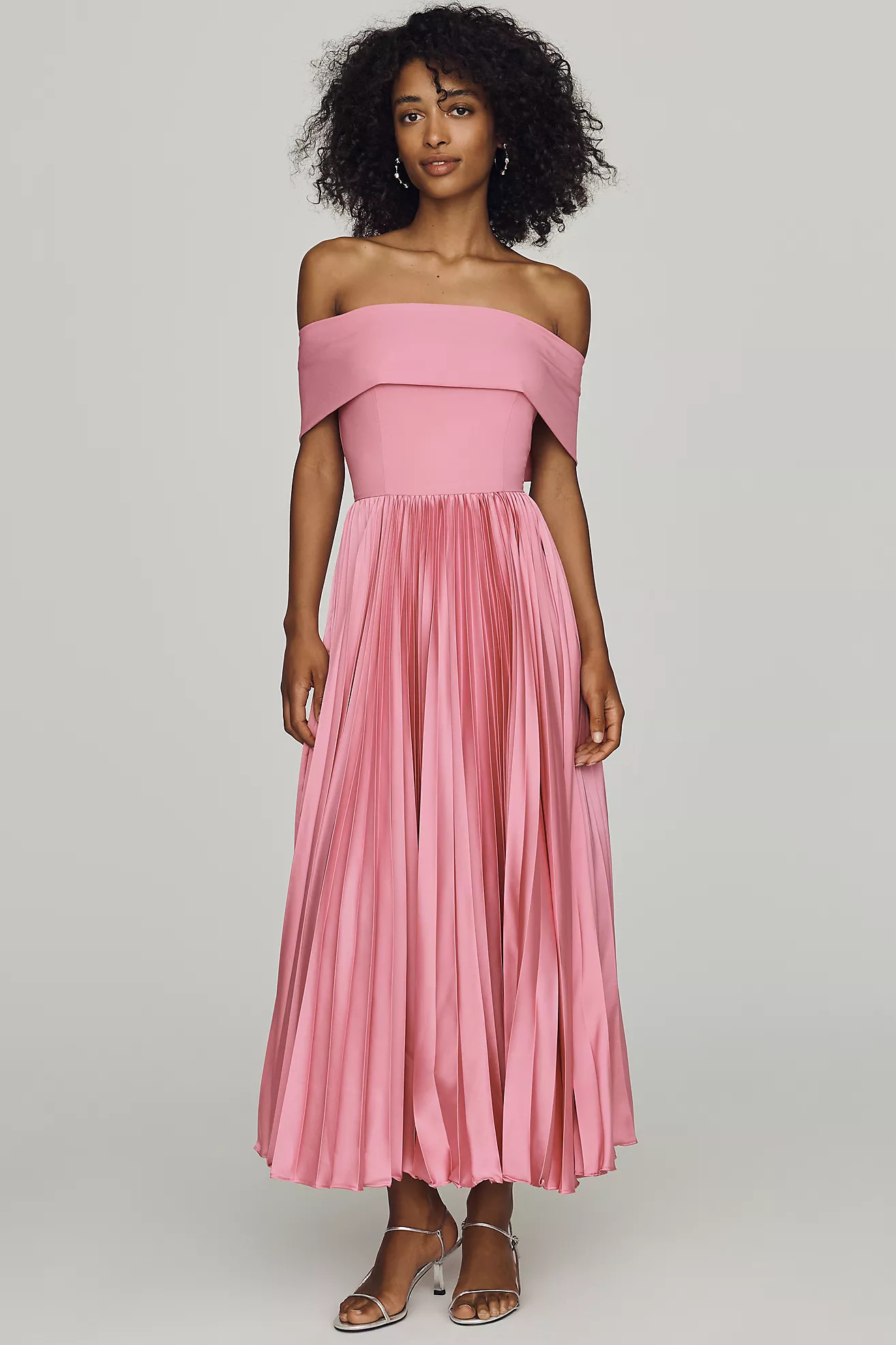 Off-Shoulder Twofer Midi Dress | Anthropologie (US)