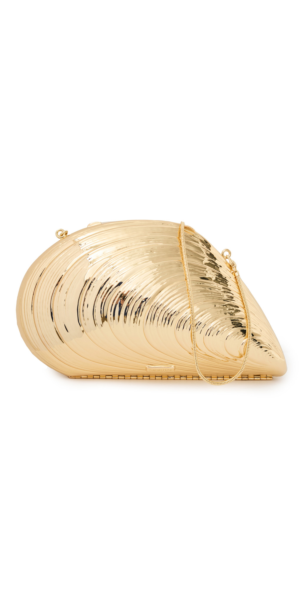 SIMKHAI Bridget Metal Oyster Shell Clutch | Shopbop