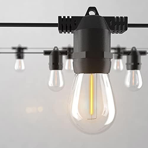 alitade S14 LED Outdoor String Lights, Shatterproof IP65 27Ft (Maximum 918Ft) Outdoor Lights for Pat | Amazon (US)