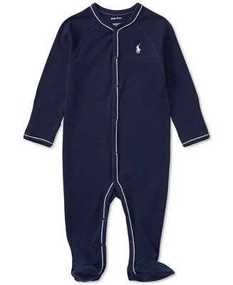 Baby Boys Cotton Footed Coverall | Macy's