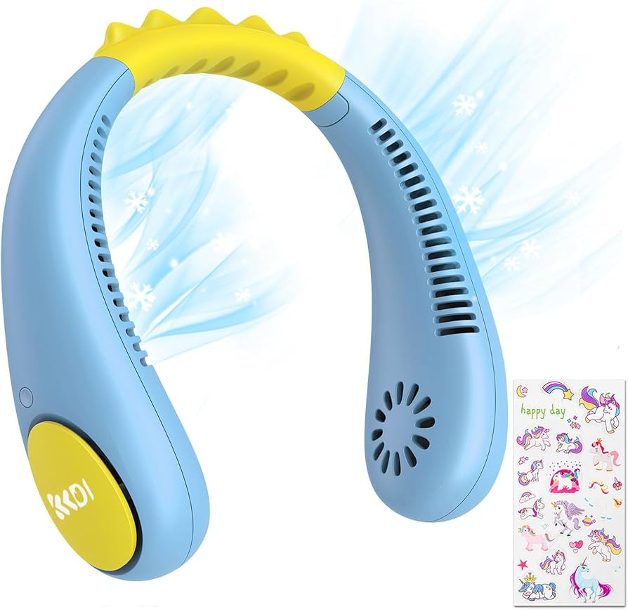 Kids Neck Fan, Portable Bladeless Fan for Kid 4-14Y Girls & Boys, 2600mAh USB Personal Mini Fan C... | Amazon (US)