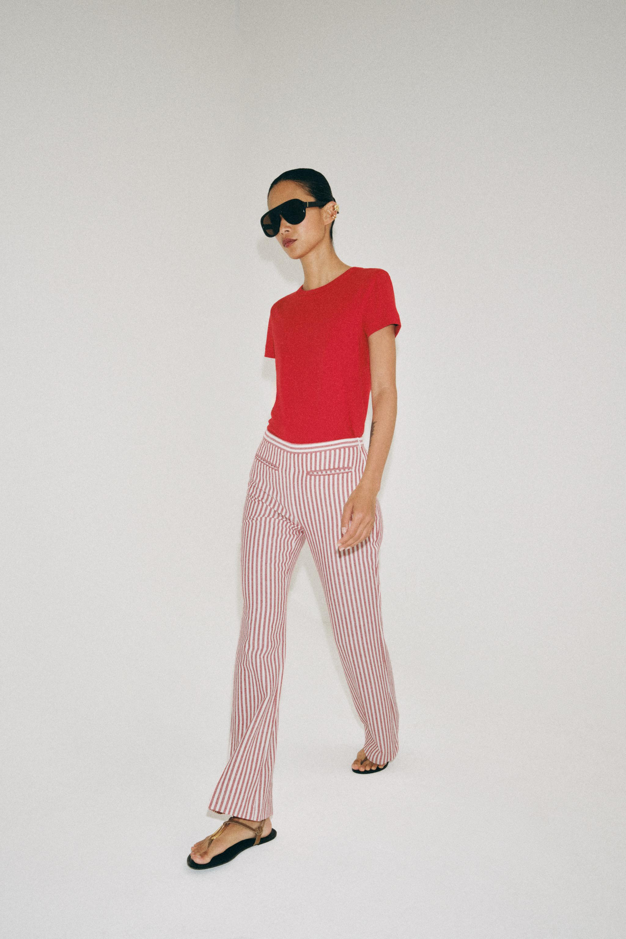 ZW COLLECTION STRIPED TROUSERS | Zara UK