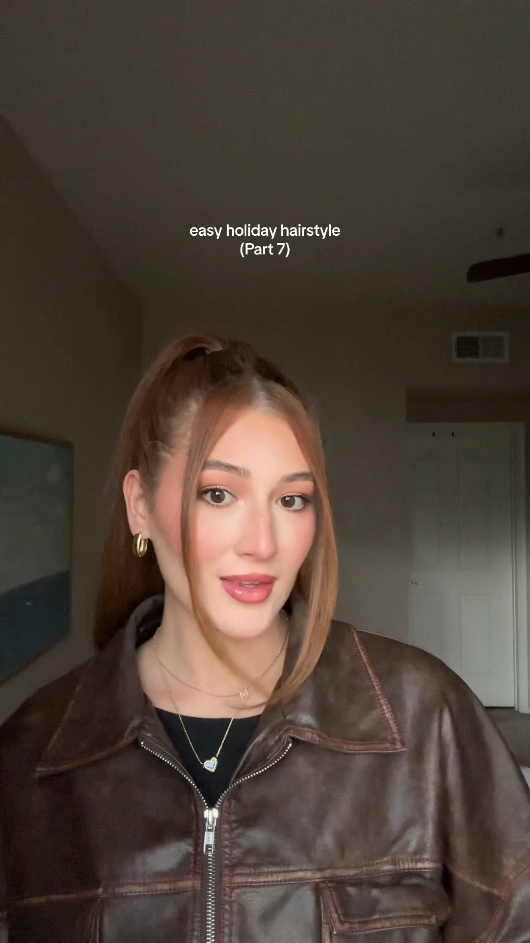 Easy high pony for the holidays!