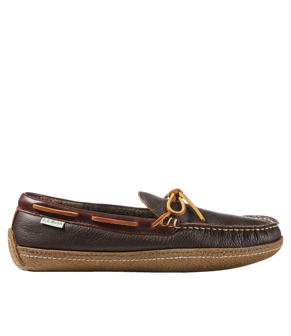 Men's Handsewn Slippers, Flannel-Lined | L.L. Bean