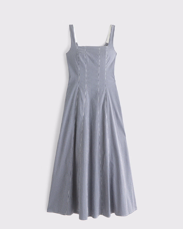 The A&F Mila Midi Dress | Abercrombie & Fitch (US)