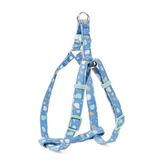 YOULY The Artist Blue & Multicolor Paint Splatter Dog Harness, Small | Petco